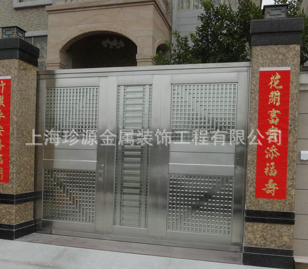 上海不锈钢门公司供应zym008不锈钢大门不锈钢大门价格实惠