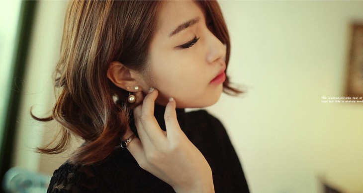 批发采购耳饰-新款!韩国明星宋慧乔同款玫瑰金