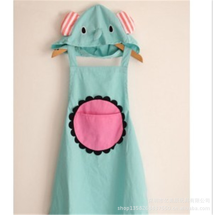 供应棉布围裙 连帽防污防水围裙 来图个性订制