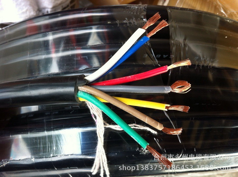 控制电缆-非标厂标8芯1.5平方电缆线 RVV纯铜