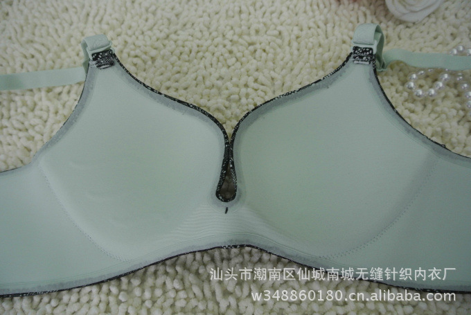 赛思儿蕾丝包边<em>一片式</em>无痕<em>文胸调整</em>聚拢<em>文胸</em> 