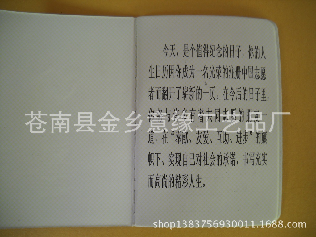 【中国志愿者注册登记证】