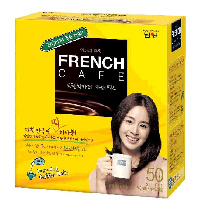 韩国原装进口 南阳法式三合一速溶咖啡 50条装
