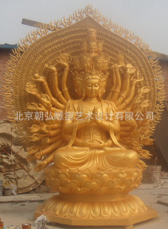 千手观音玻璃钢雕塑
