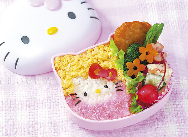 日本直供 hellokitty猫饭团模具大套装 可爱便当制作带压花器