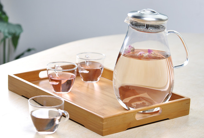 高硼硅耐热玻璃冷水壶 大热水壶 厂家批发耐高