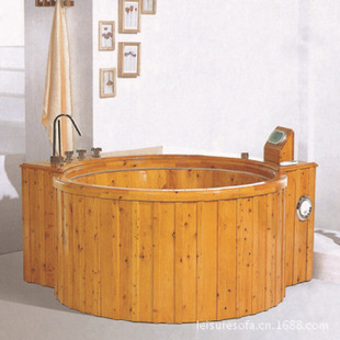 木质泡汤浴缸|香柏木浴桶|美容木浴缸|足浴木盆|订做温泉按摩浴缸