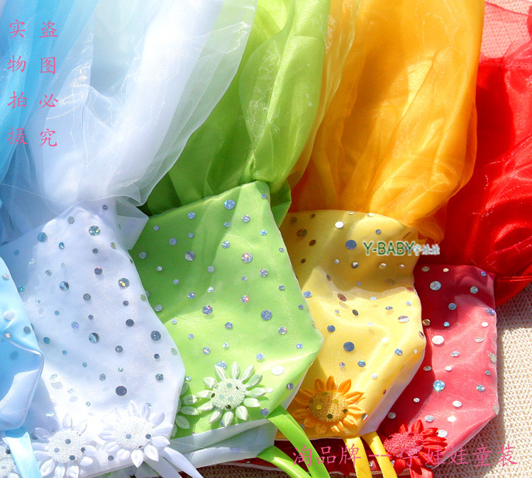 <em>女童</em>表演裙大<em>红色</em>吊带裙礼服裙舞台演出裙六一
