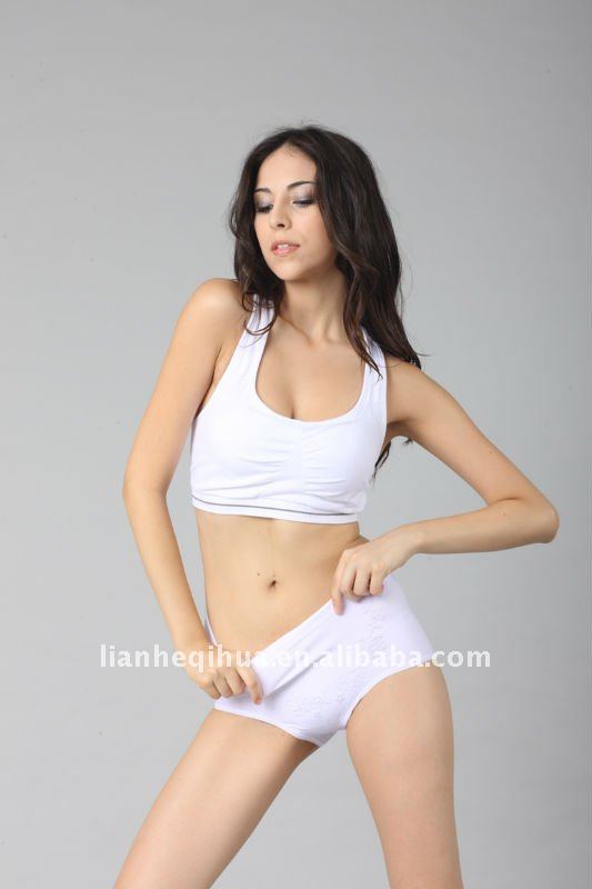 Seamless ladies sexy sport bra