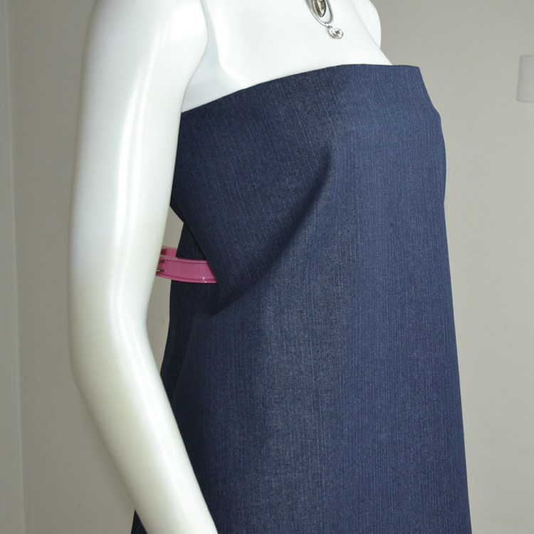 涤棉牛仔布10盎司斜纹牛仔布无弹力男裤童装面料规格(10+8)*10