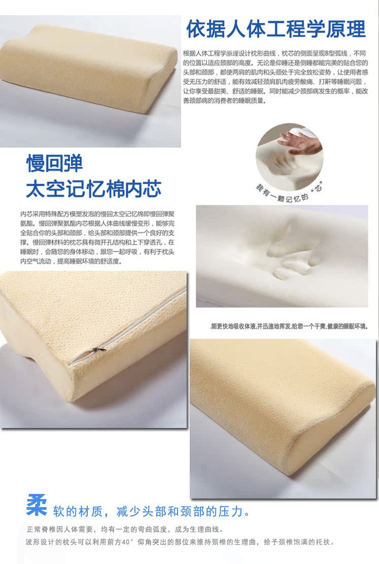 点点提花天鹅绒记忆枕3