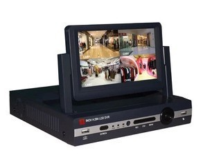 硬盘录像机-7寸带显示屏硬盘录像机 7寸8路显