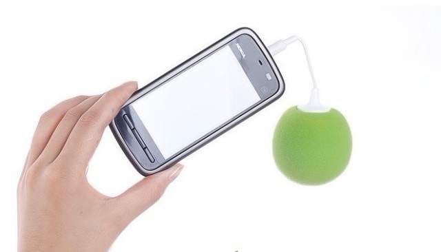 【苹果棉花汽球三星 HTC 3.5孔手机音箱平板电