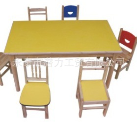 【防火板单层六人桌\/规格:110*60*60cm 090-4