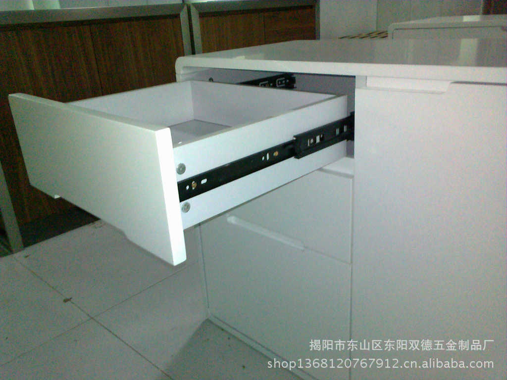 轨-【双德】4510不锈钢柜滑轨 三节抽屉导轨