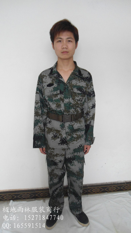 厂家直销 新式07l陆军迷彩服 工作服学生训练服