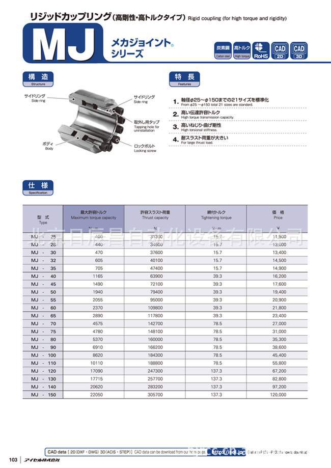现货供应日本住友联轴器GC-SSM140