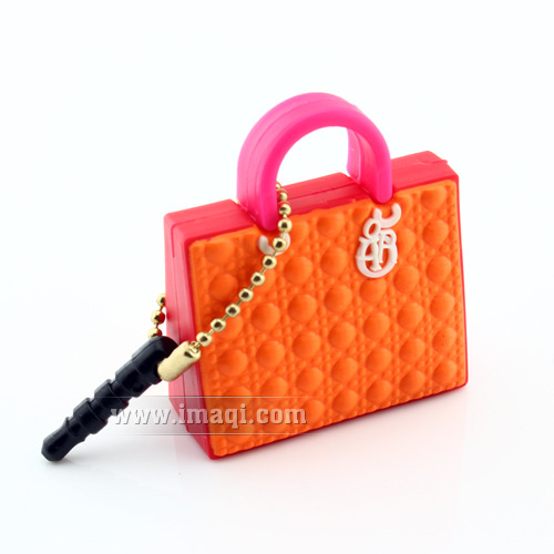 Dior迪奥拼色戴妃包 防尘塞