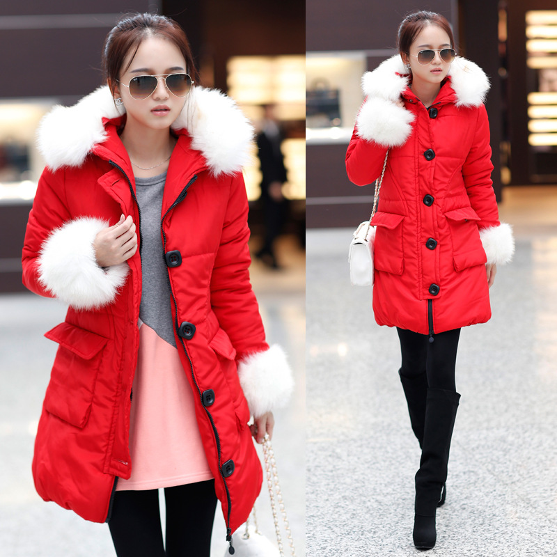 MY2013秋<em>冬季</em>新款<em>棉服女</em>中长<em>韩版加厚</em>休闲宽