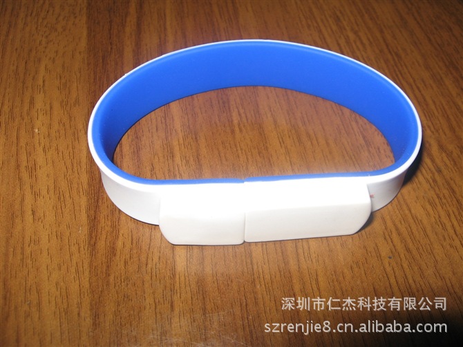 U盘-拍拍带U盘 夜光手腕U盘 广告经典U盘 可开