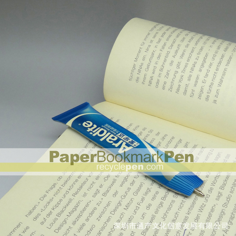 flat pen, bookmark pen
