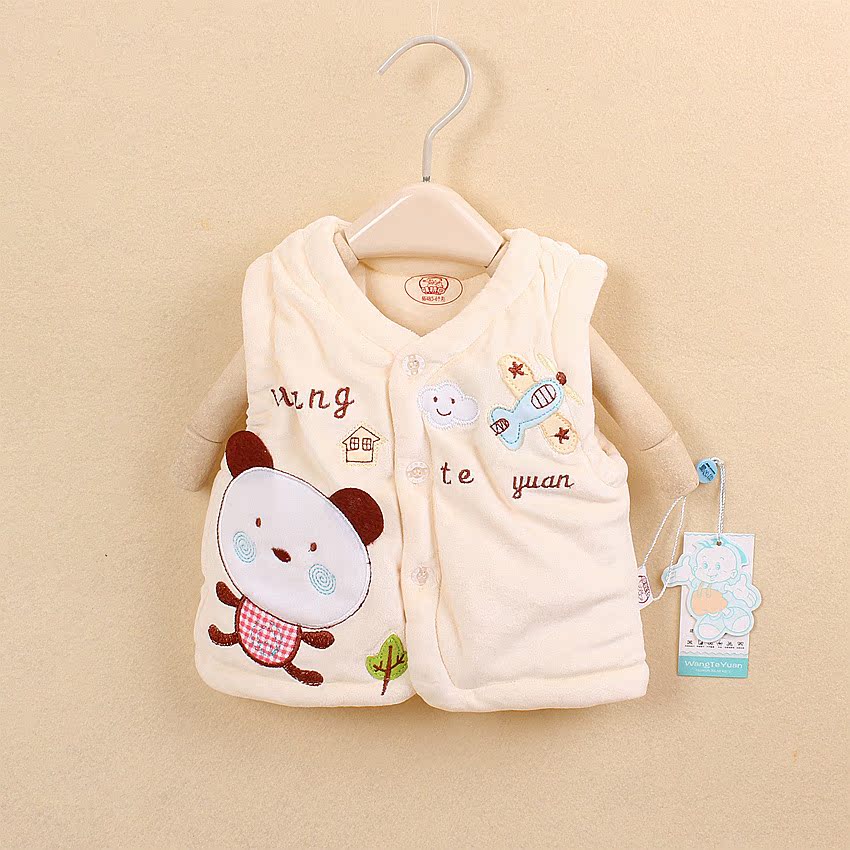 【秋冬 <em>新款</em>童装 婴儿<em>马甲</em>背心 宝宝<em>水晶绒</em>飞机