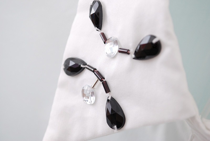 2013新款欧美大牌明星孙俪同款领口钉珠时尚