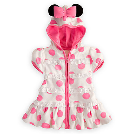 <em>2014年</em>童装 DISNEY<em>夏装</em> <em>白色</em>粉波点米妮裙2B