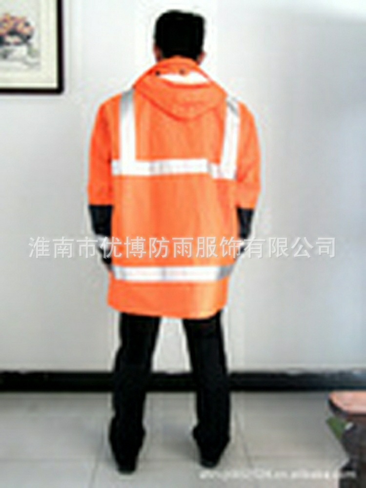 出口外贸服装 交通安全防护雨衣 图片