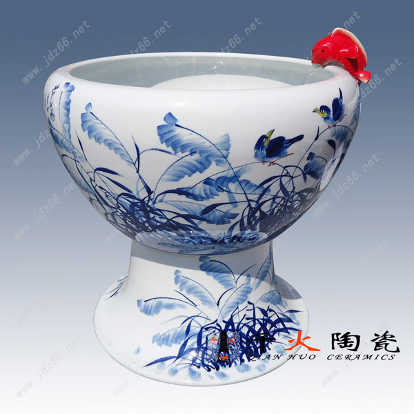 66青花鸟趣陶瓷鱼缸DJDG00800066-D70H65