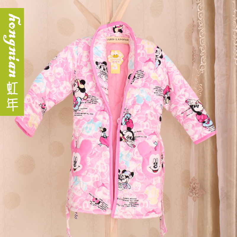 秋冬新品<em>亲子卡通加厚</em>夹棉家居服 <em>睡衣</em>女士保