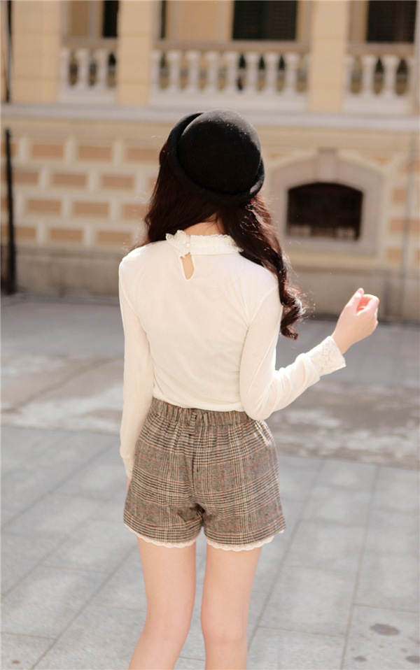 批发采购<em>女式</em>休闲裤-<em>短裤</em>秋冬女 时尚<em>英伦风格</em>