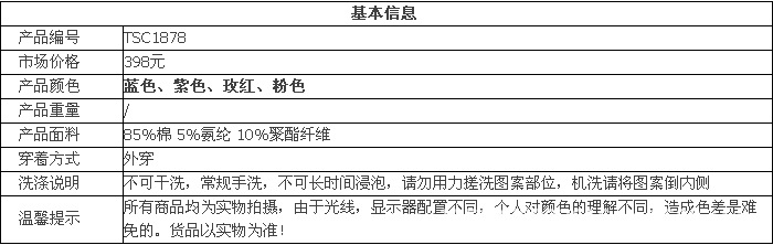 面料信息