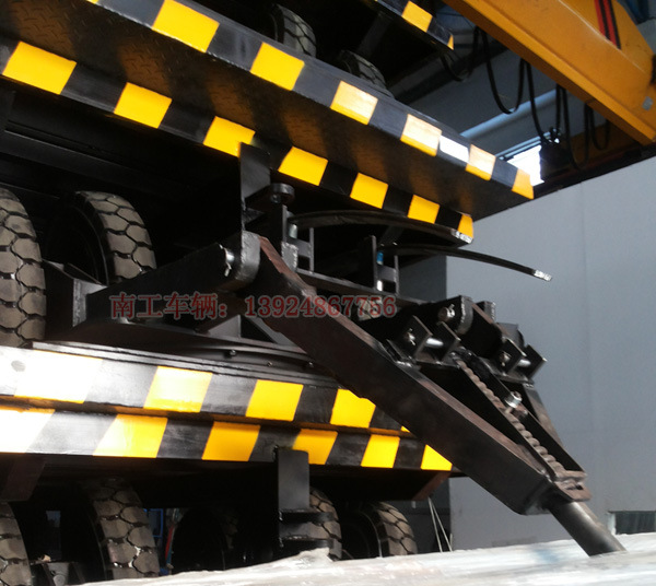 双簧缓冲平板拖车