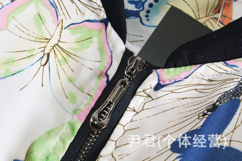 2013秋新款立领短款<em>拉链外套女</em>上衣 zara欧美