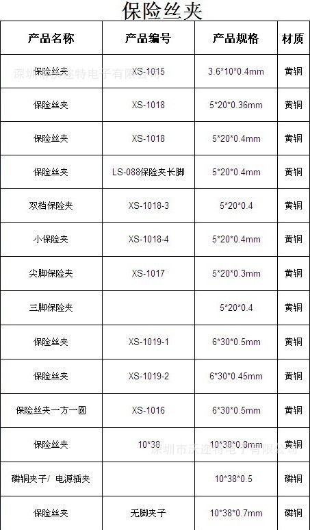 6*30保险丝夹 保险丝座 保险丝支架