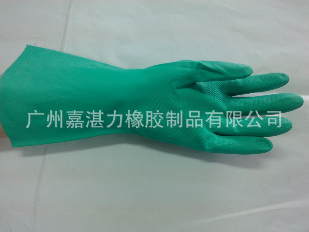 耐油丁晴手套绿色 (23)