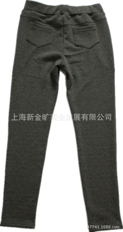 四面弹不倒绒女裤-后身效果