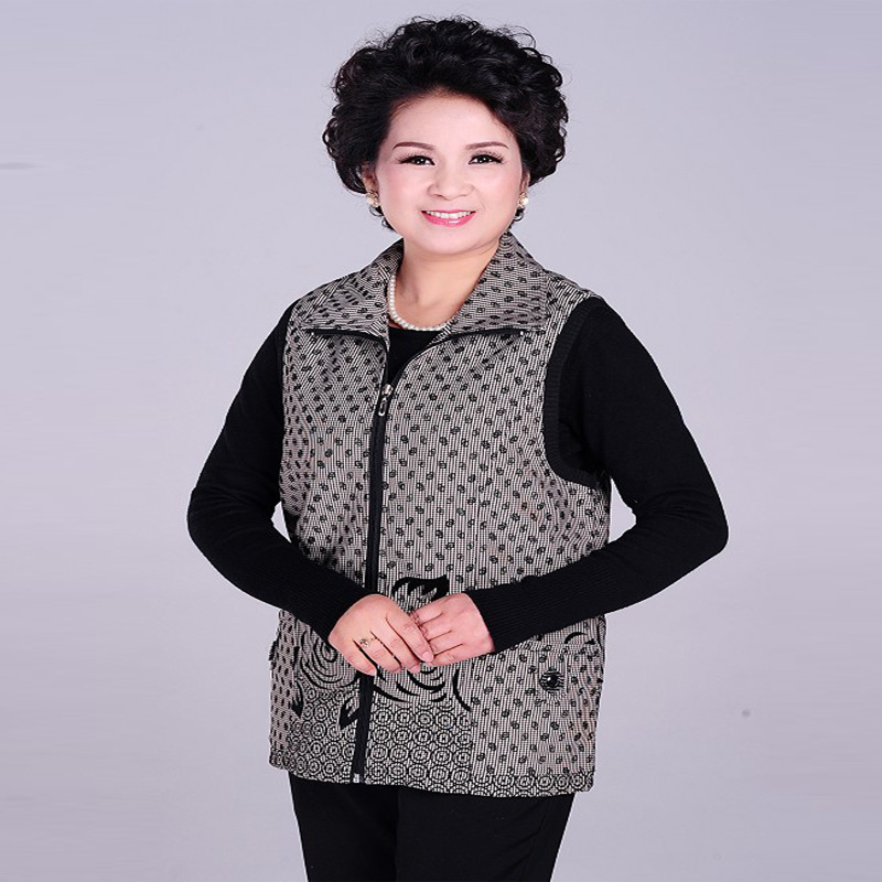 2013秋季新款<em>中老年女式单马夹</em> 老年人棉马夹