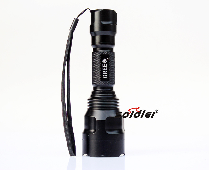 【强光手电筒C8 Q5 美国CREE 5档 远射LED 