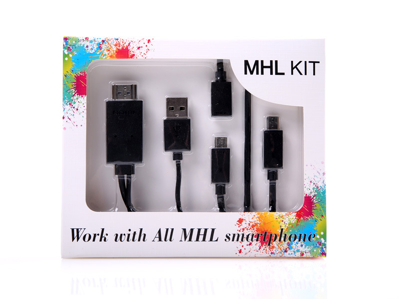 【厂家供应 三星S3 micro USB 转HDMI MHL高