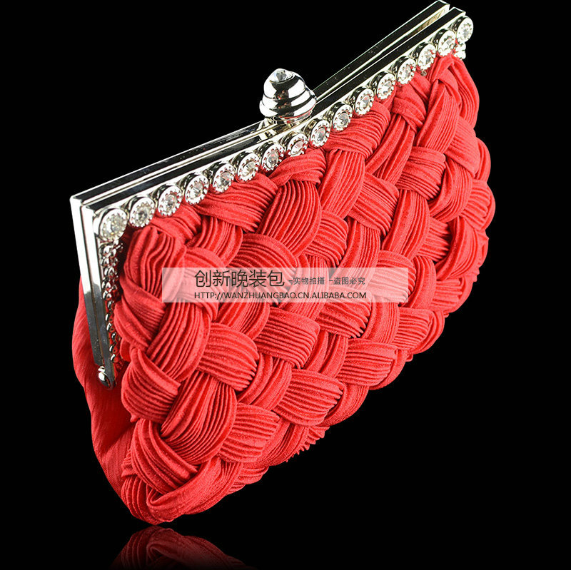 婚庆伴娘包礼服包编织宴会包