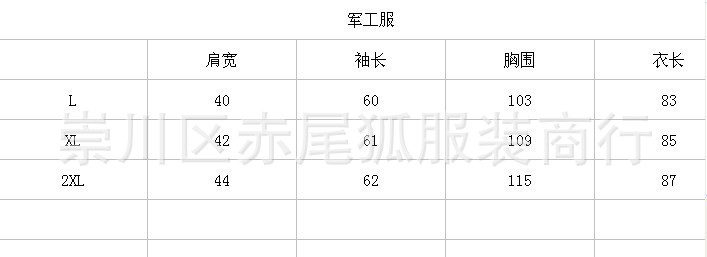 爆款棉衣軍工服110 K116凱利