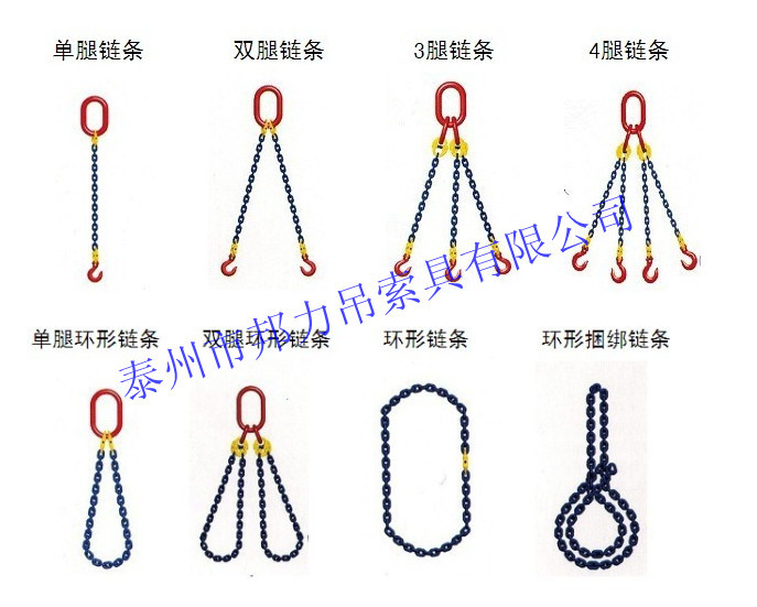 【蚊子捆绑式双腿链条起重链条索具吊具】链条止痒叮咬图片