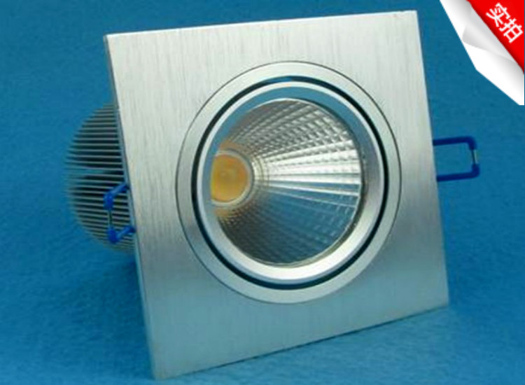 【高质量 方形cob天花射灯 单头斗胆灯 cob射灯