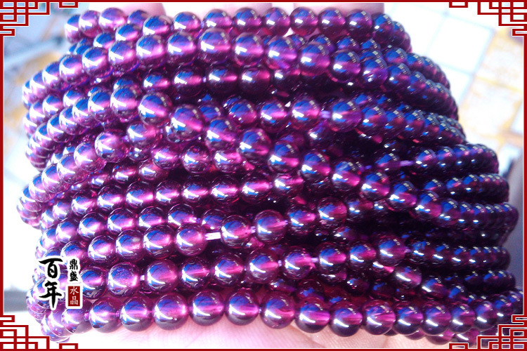 批发采购饰品配件-鼎盛 极品玫红石榴石 紫牙乌