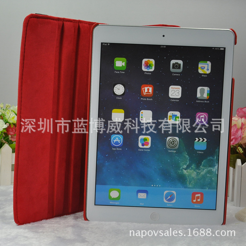 APPLE iPad Air  360度旋轉帶休眠皮套 PC