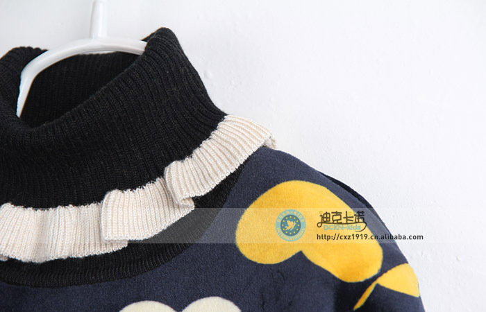 2013冬装新款 <em>男童</em>女童<em>双面绒毛衣</em> 大童<em>加绒</em>加