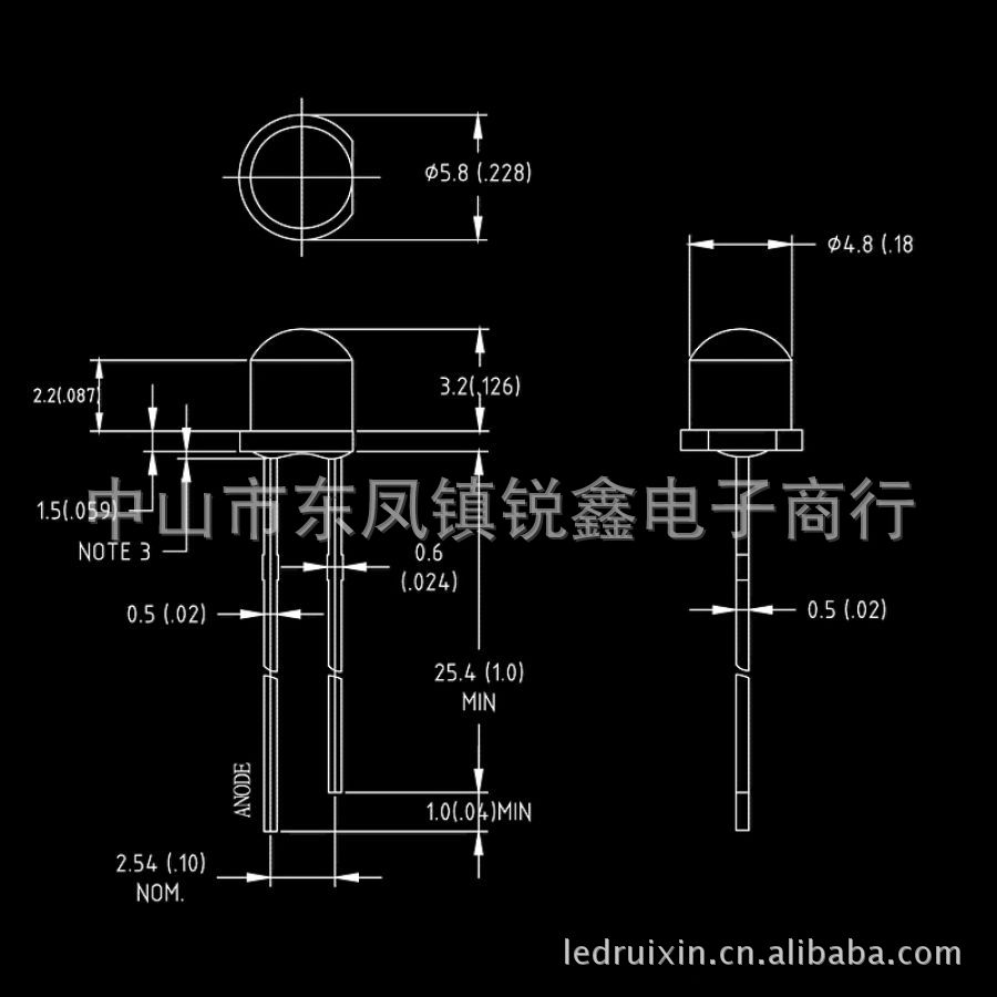 供應5mm草帽白發黃 超高亮LED發光二極管4