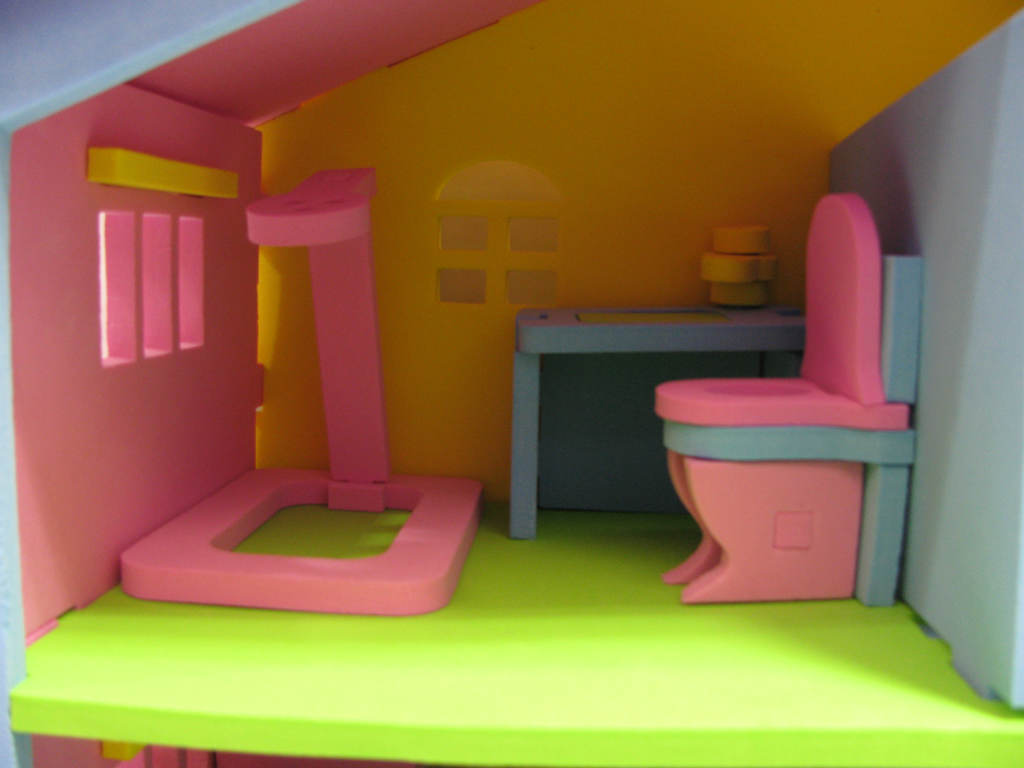 【玩斗城EVA益智拼装房子 DIY拼装积木 益智